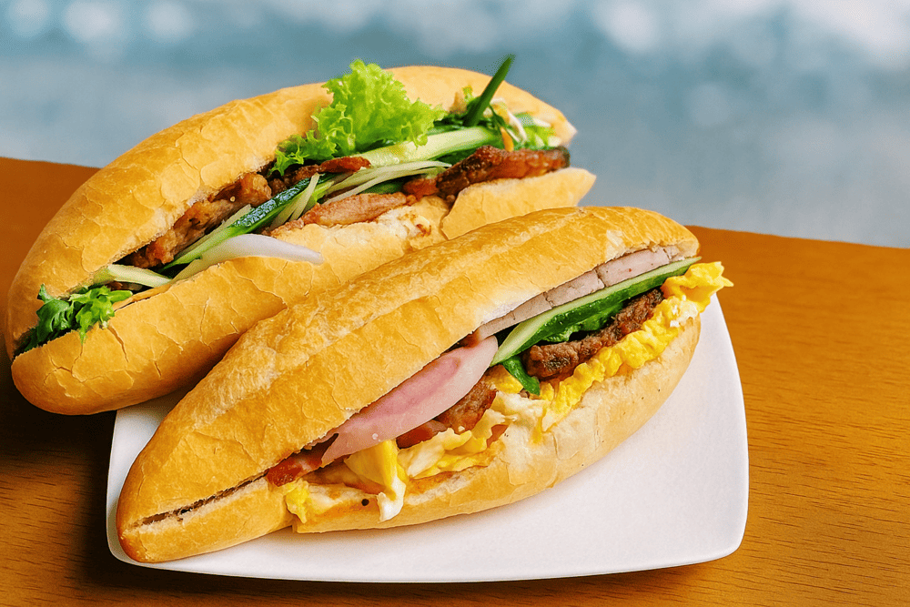 Banh mi thit heo is one of the most sought-after offerings at Banh Mi Mr Hieu